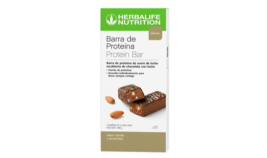 Barra de Proteina Deluxe Vainilla y Almendras 14 Unidades